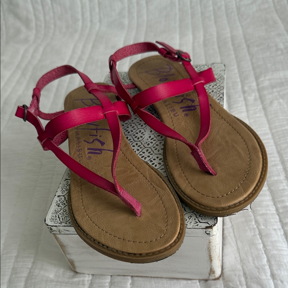 Blowfish Fuchsia Strappy Sandals